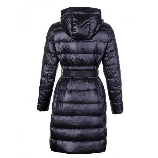 Moncler cappello nero e Slash lunga Cappotti uscita